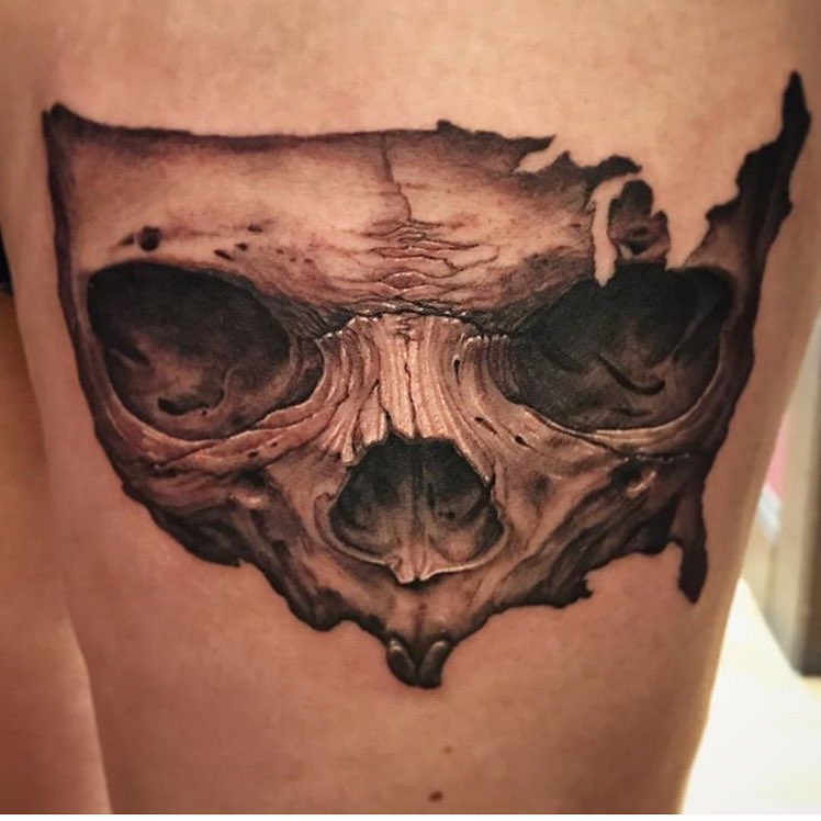 Tattoo by @dominicktattoo — realism, dark_realism