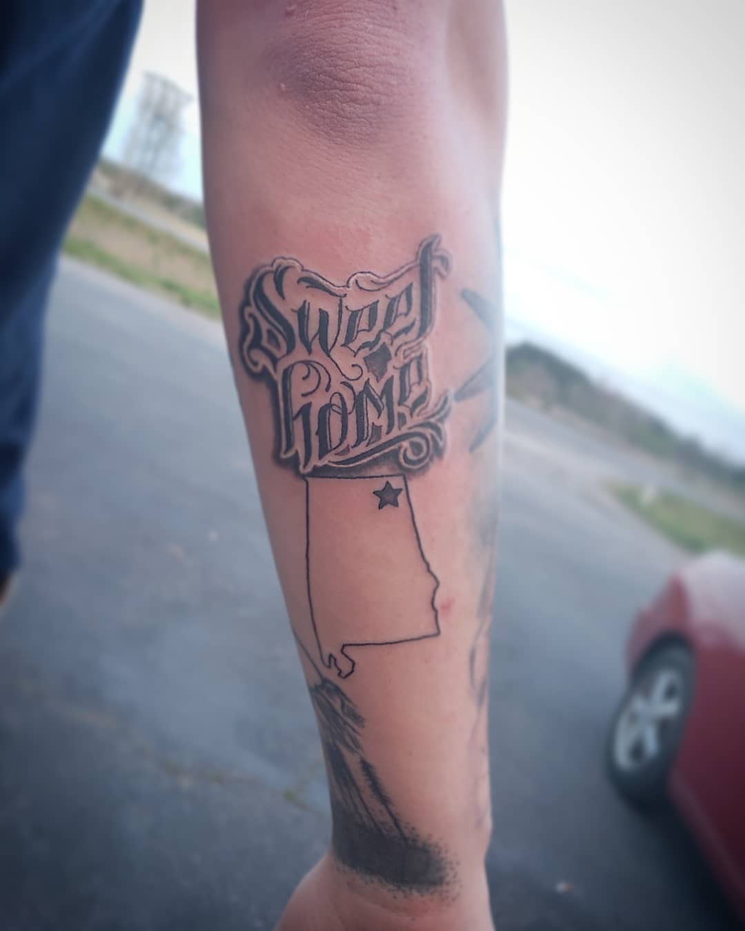 Tattoo by @inked_cupcake_tattooer — lettering_script