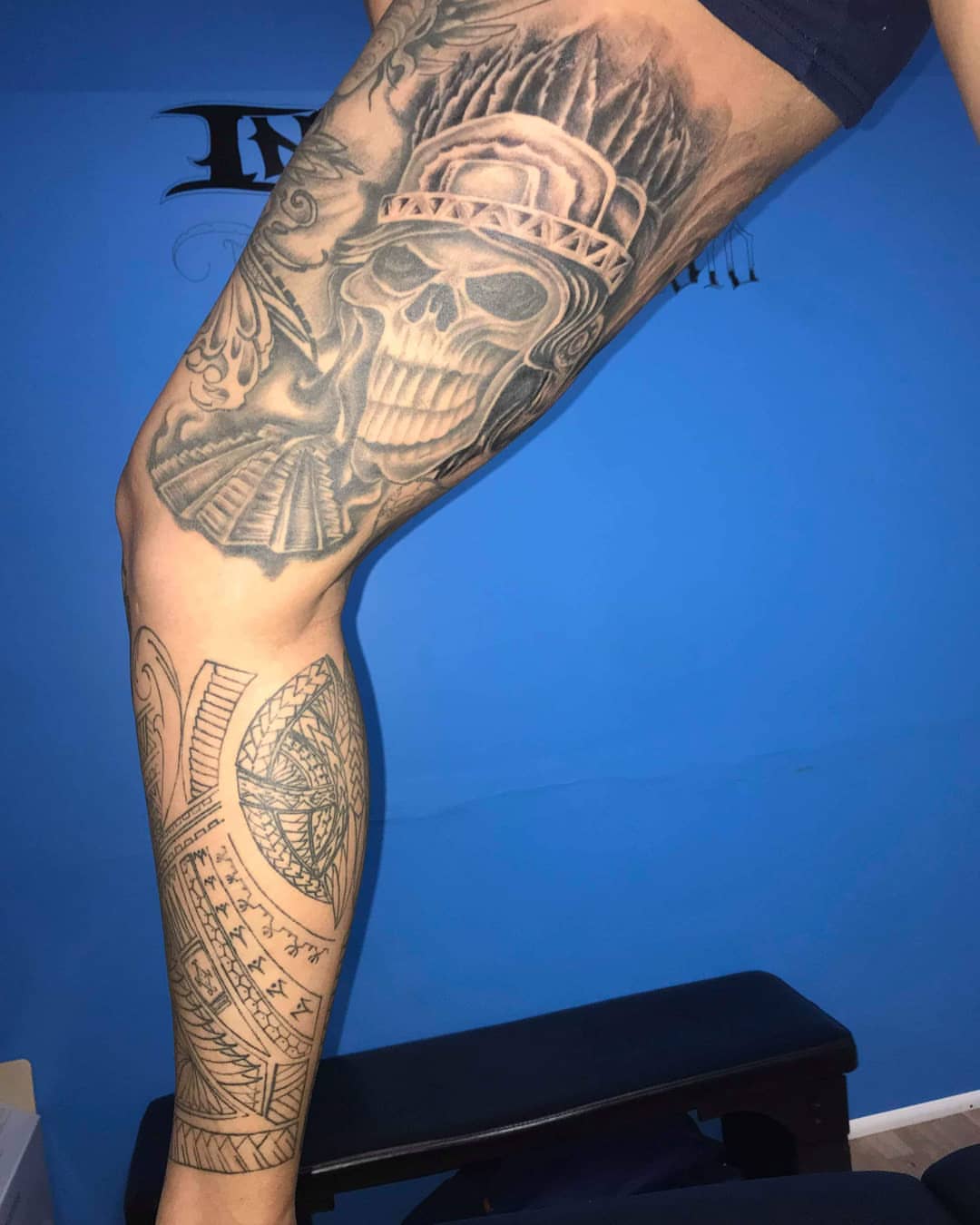 Tattoo by @pedrof.morales — black_and_grey, realism