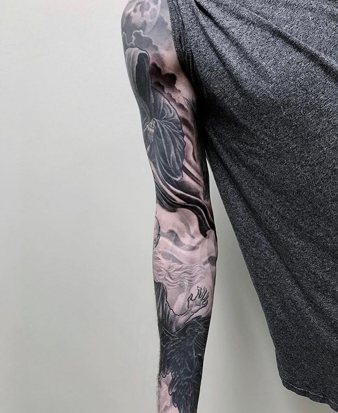 Tattoo by @imperialtattoo — black_and_grey, realism