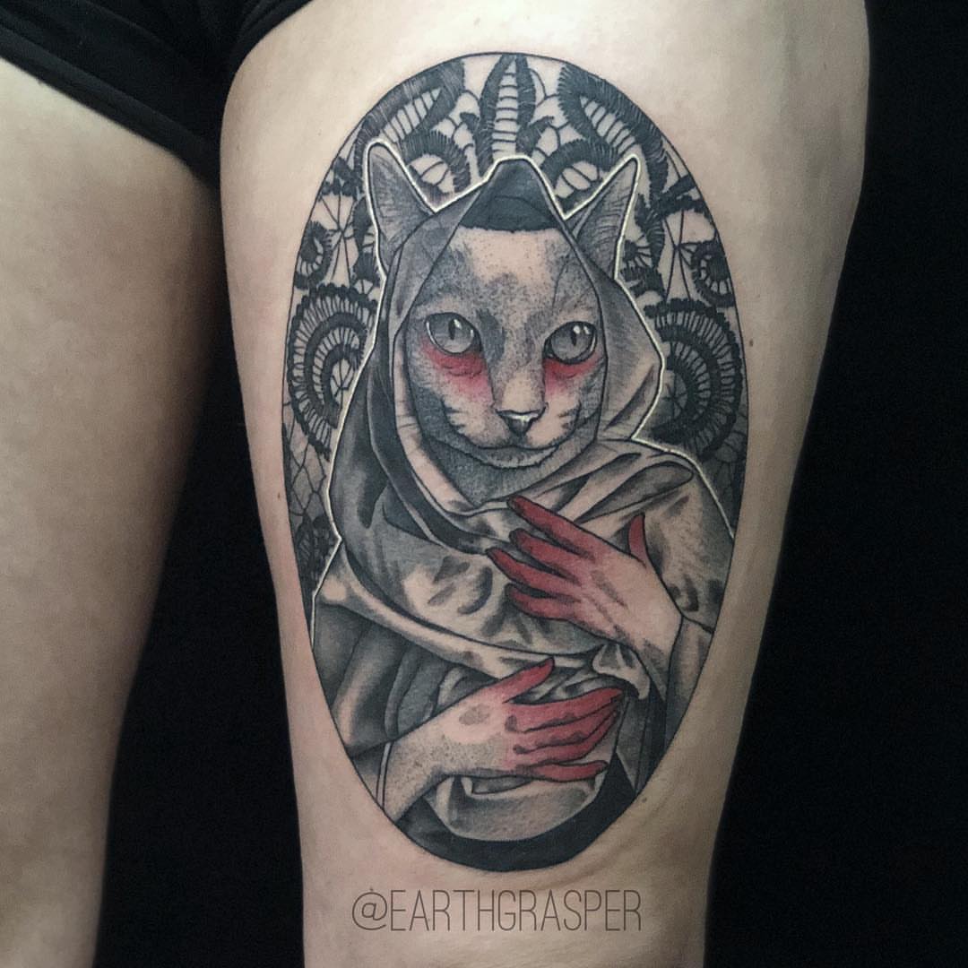 Tattoo by @earthgrasper — realism, dark_realism