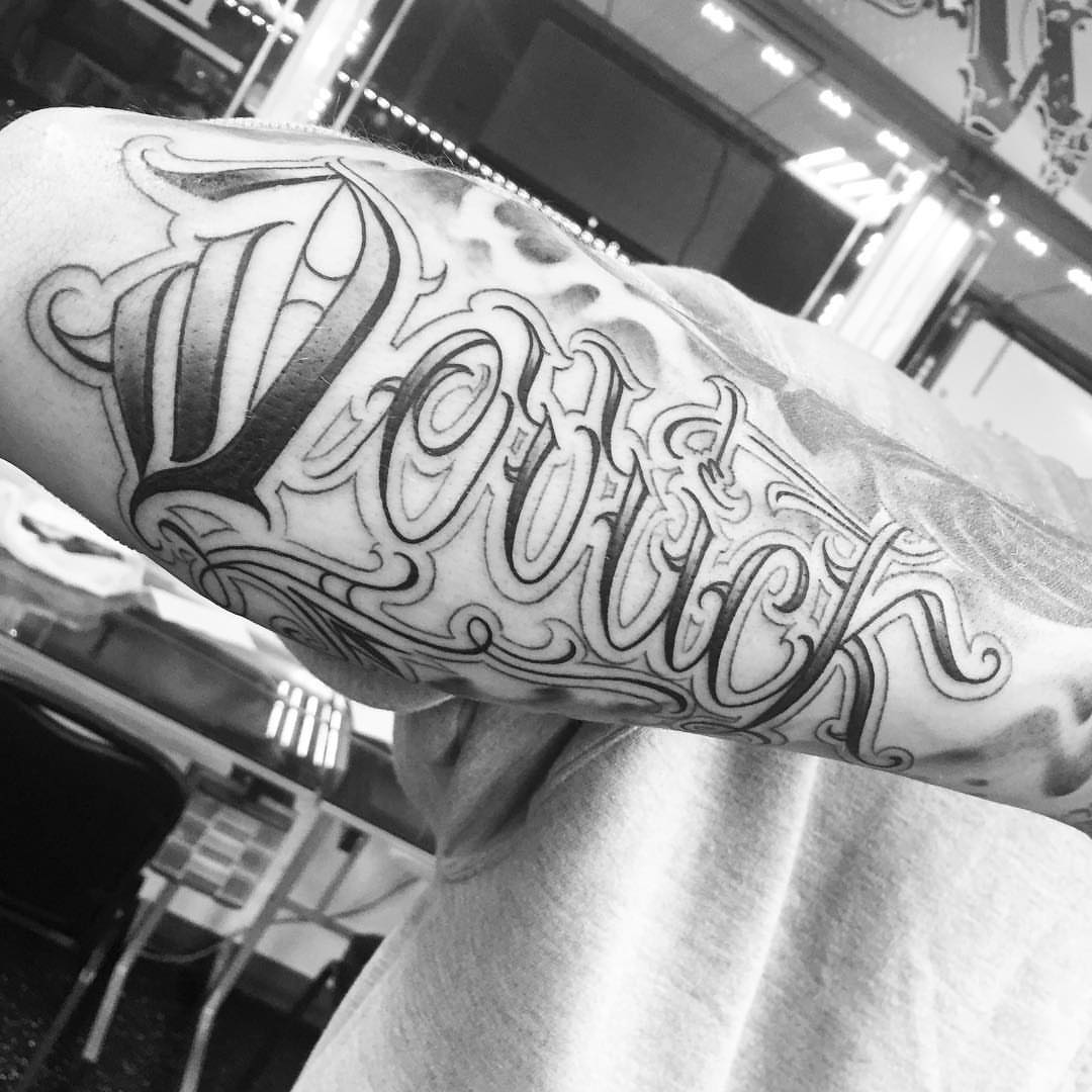 Tattoo by @jokertattoos — lettering_script