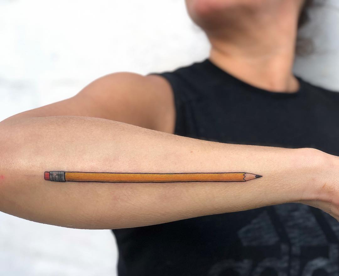 Pencil realism tattoo on the forearm by ✧ Maria ✧