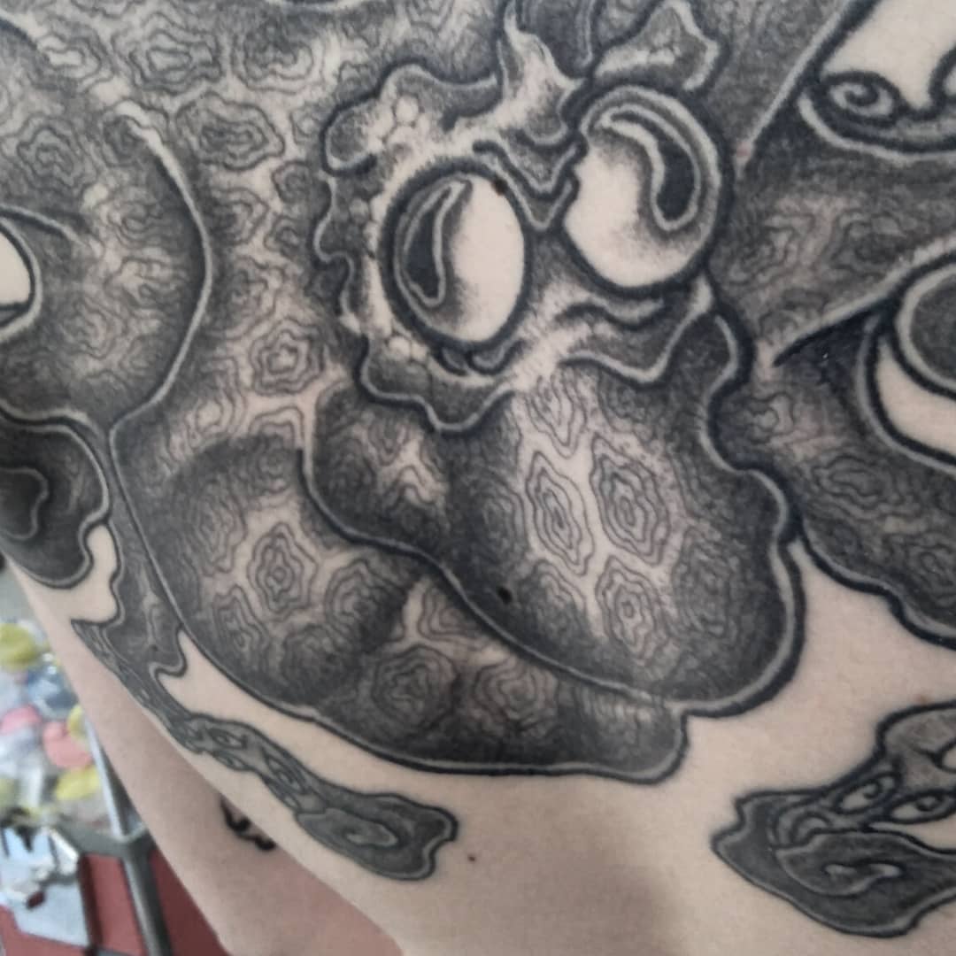 Tattoo by @blackbird_okinawa — black_and_grey
