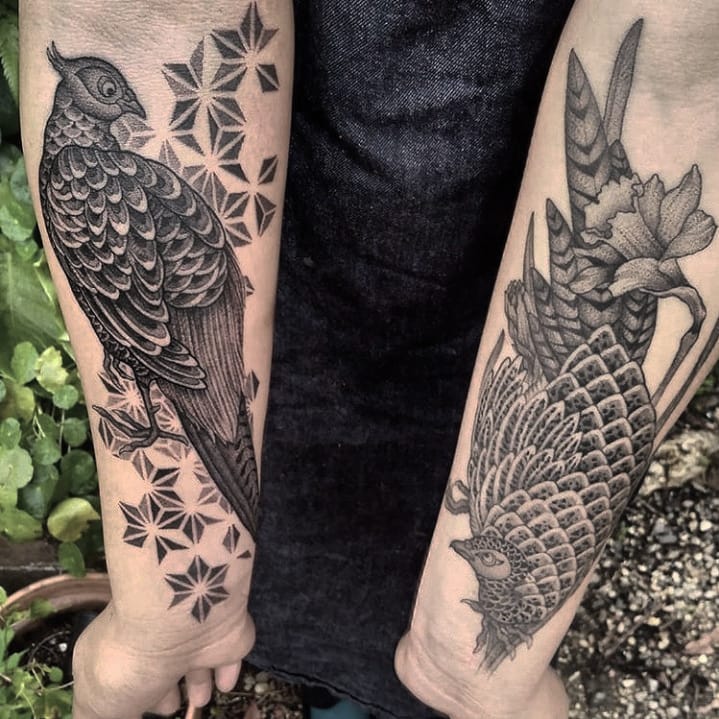 Tattoo by @blackbird_okinawa — black_and_grey, realism