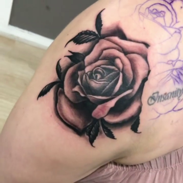Tattoo by @lewylew_tattoo — realism, black_and_grey