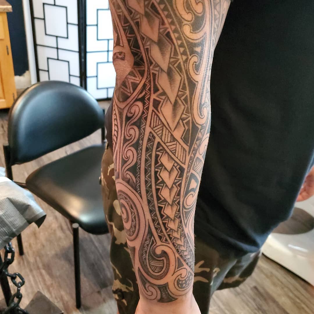 Tattoo by @mikedellerba — tribal