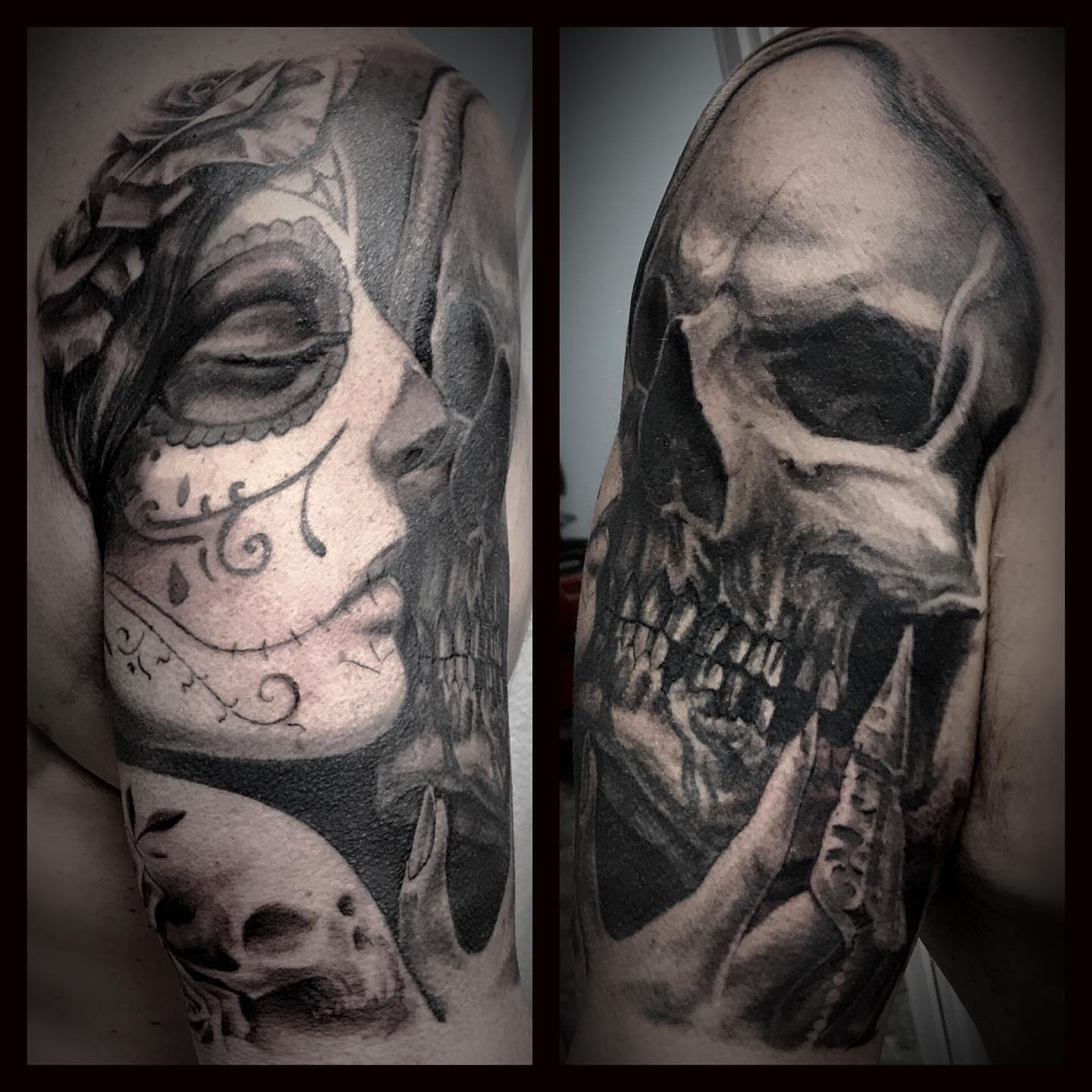 Tattoo by @lanceperlichtattoos — black_and_grey, realism