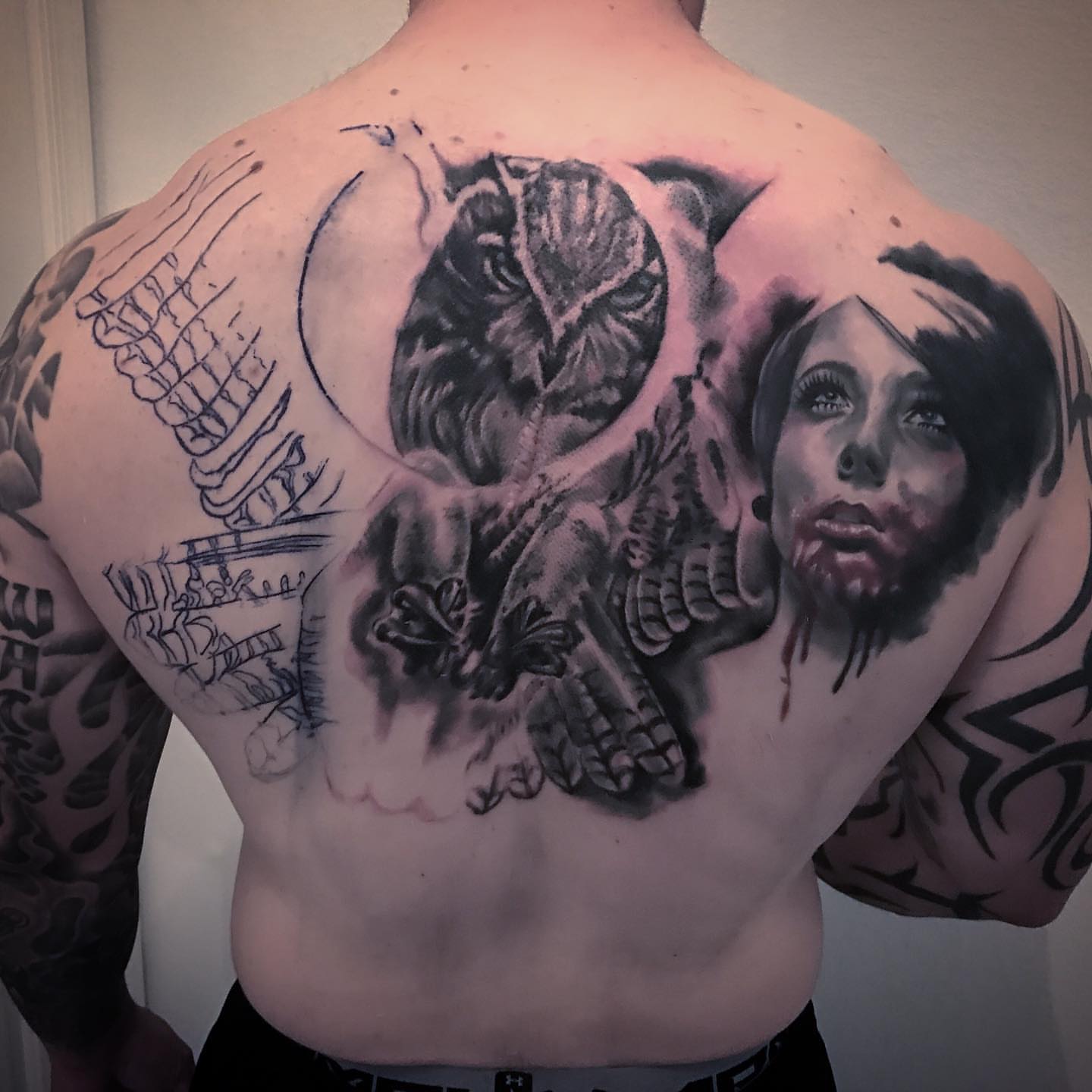 Tattoo by @danaratattoos — realism, dark_realism