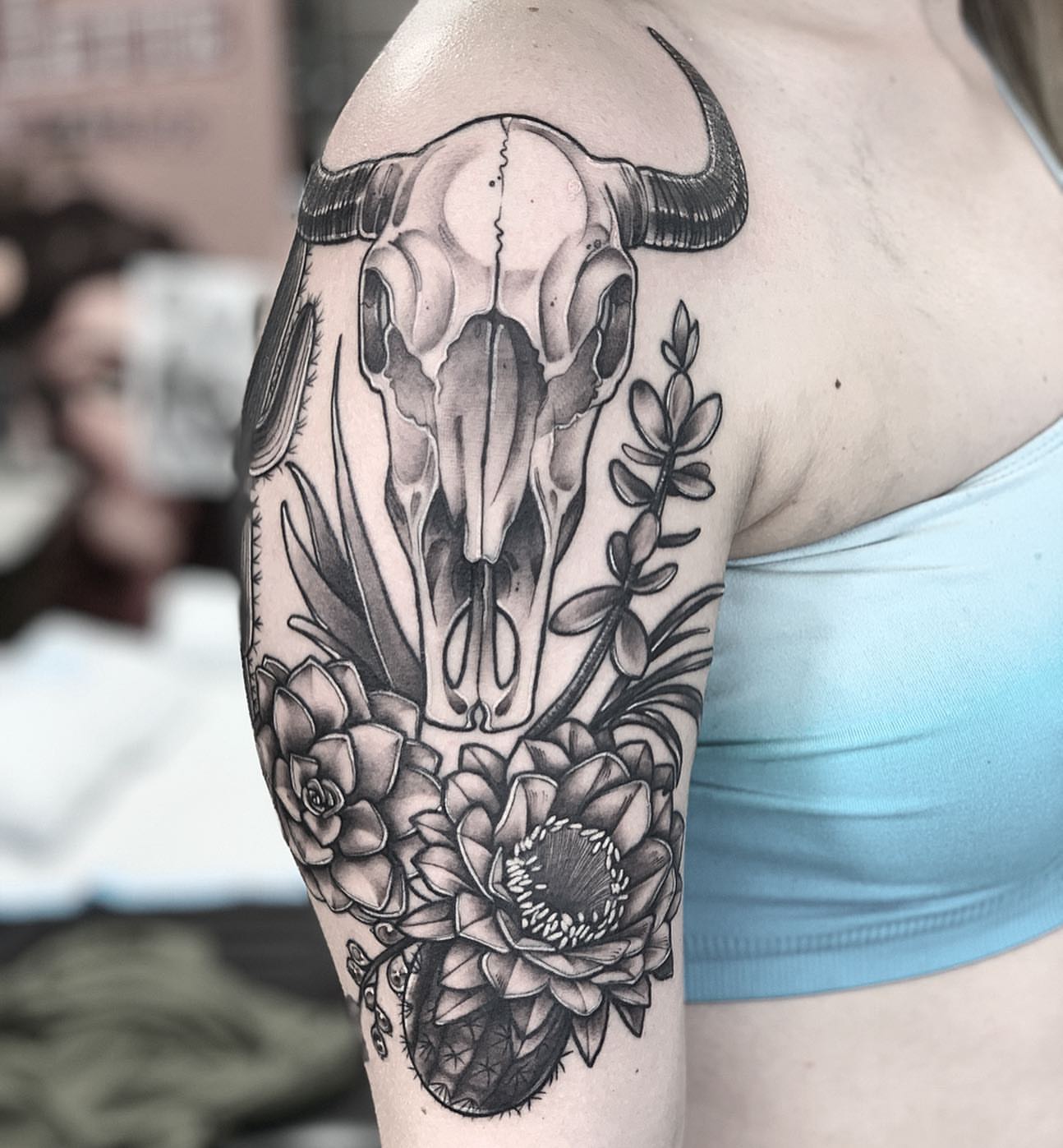 Tattoo by @shelbytattoos — black_and_grey, realism