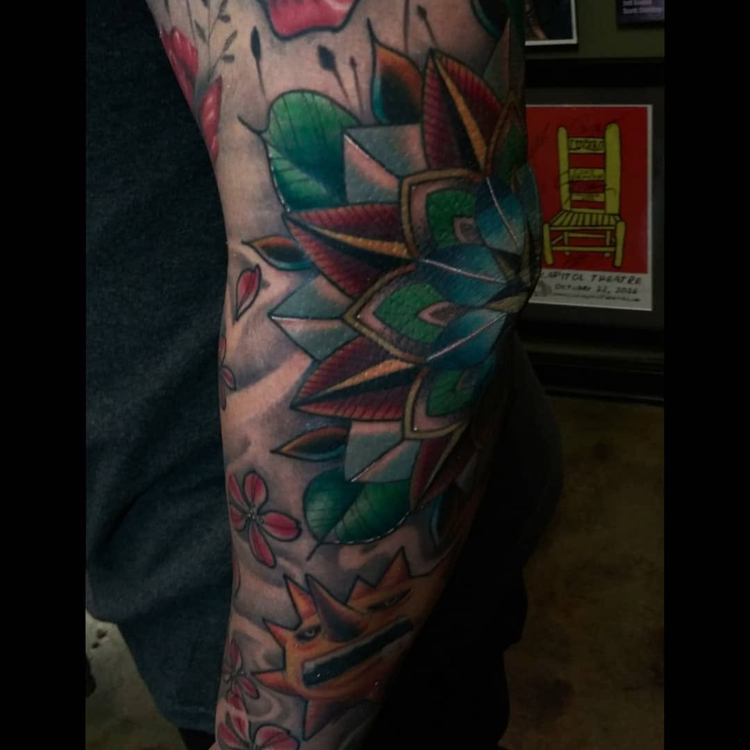 Tattoo by @dorroughtattooer — geometric, neo_traditional