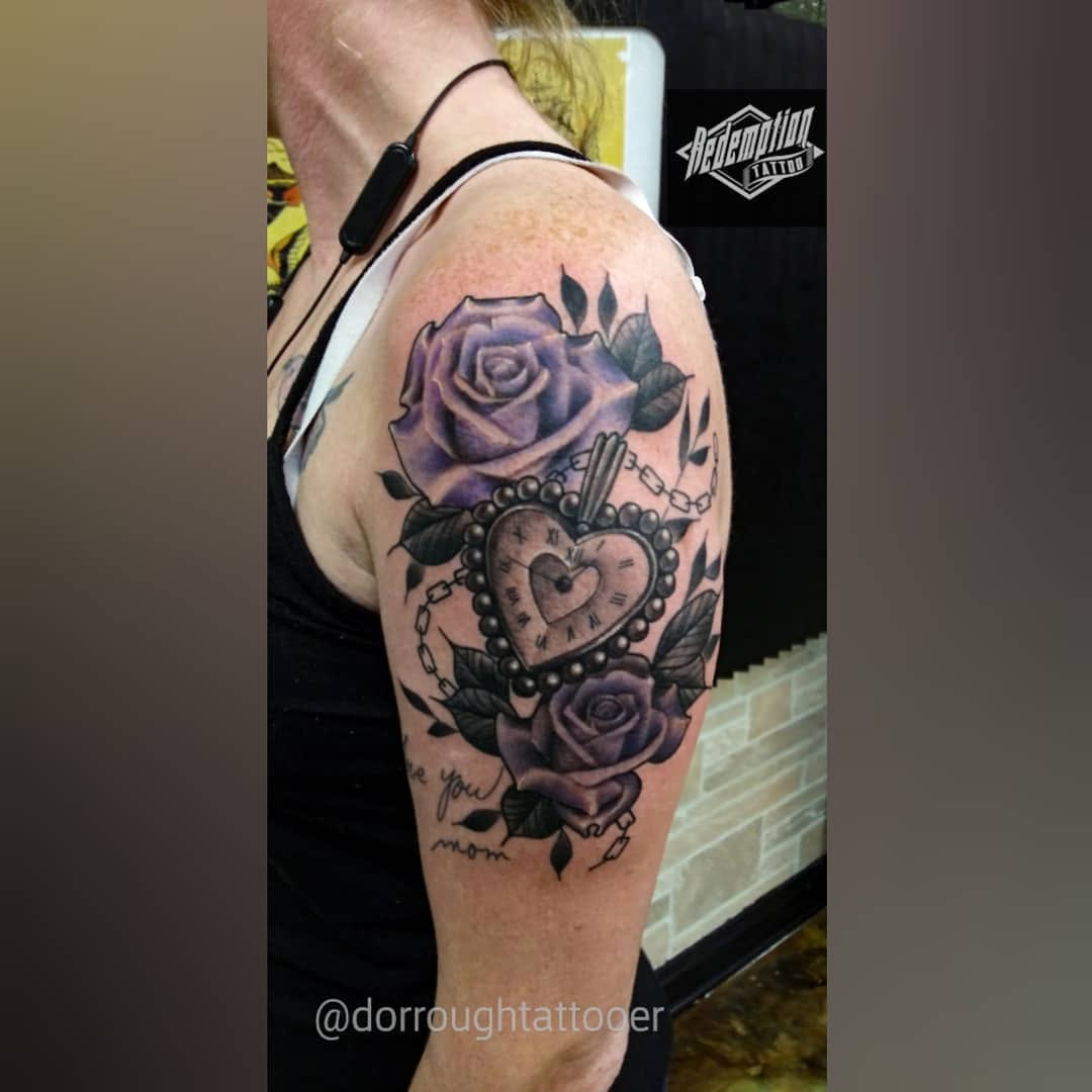 Tattoo by @dorroughtattooer — realism, black_and_grey