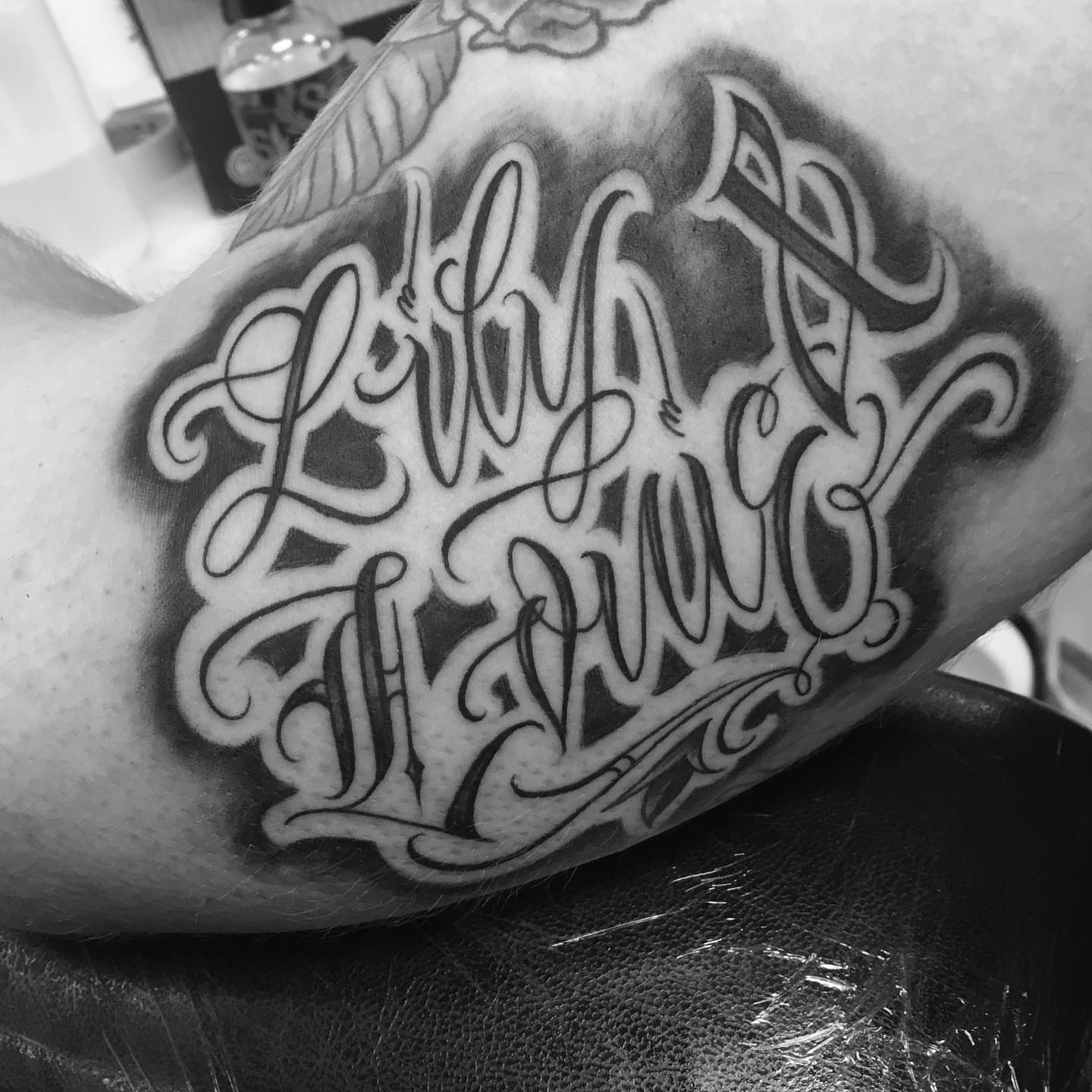 Tattoo by @jokertattoos — lettering_script