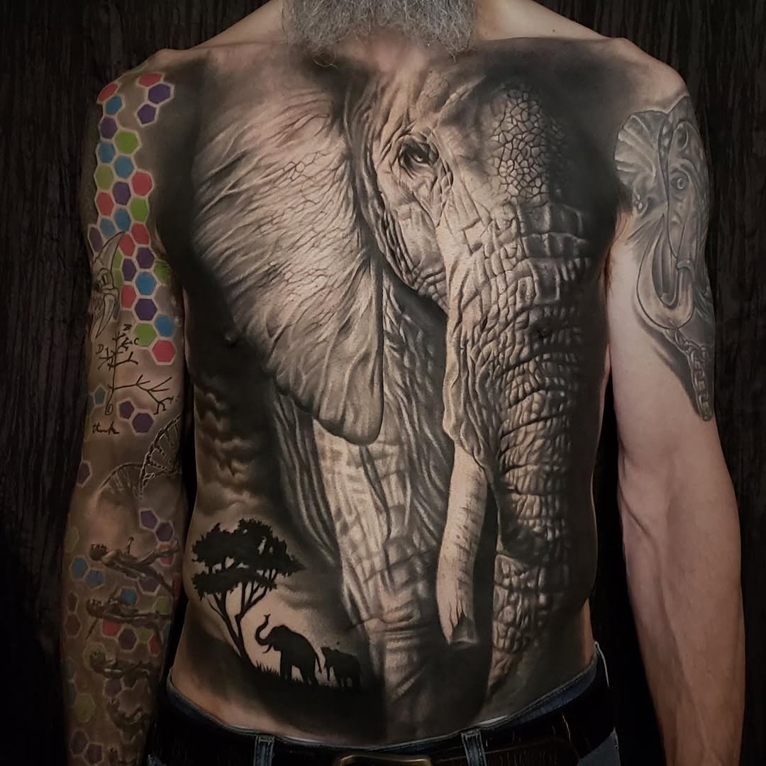 Tattoo by @tattoosbyshiva — realism, black_and_grey
