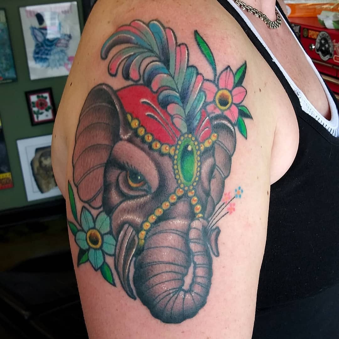 Tattoo by @dorroughtattooer — neo_traditional, realism
