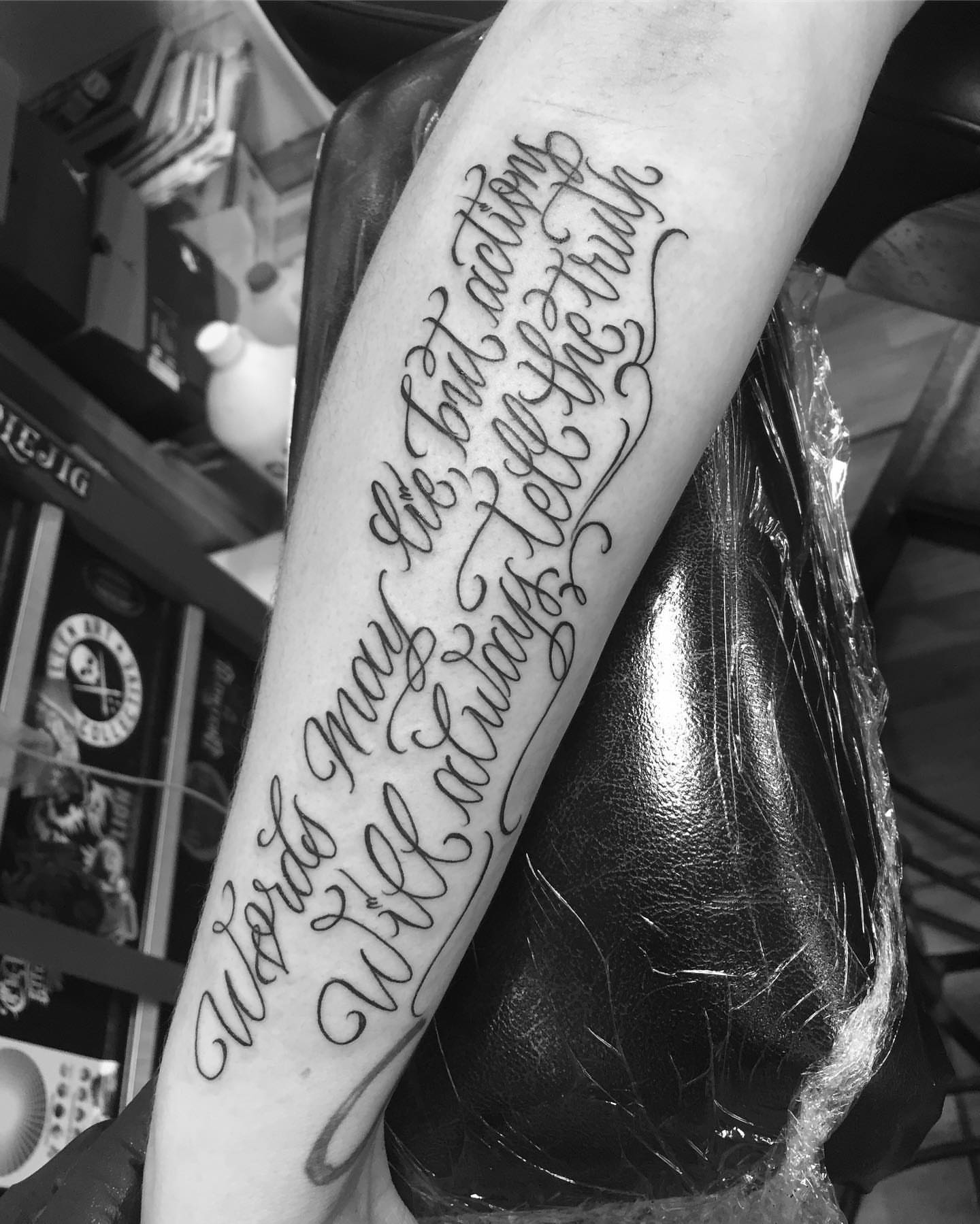 Tattoo by @jokertattoos — lettering_script