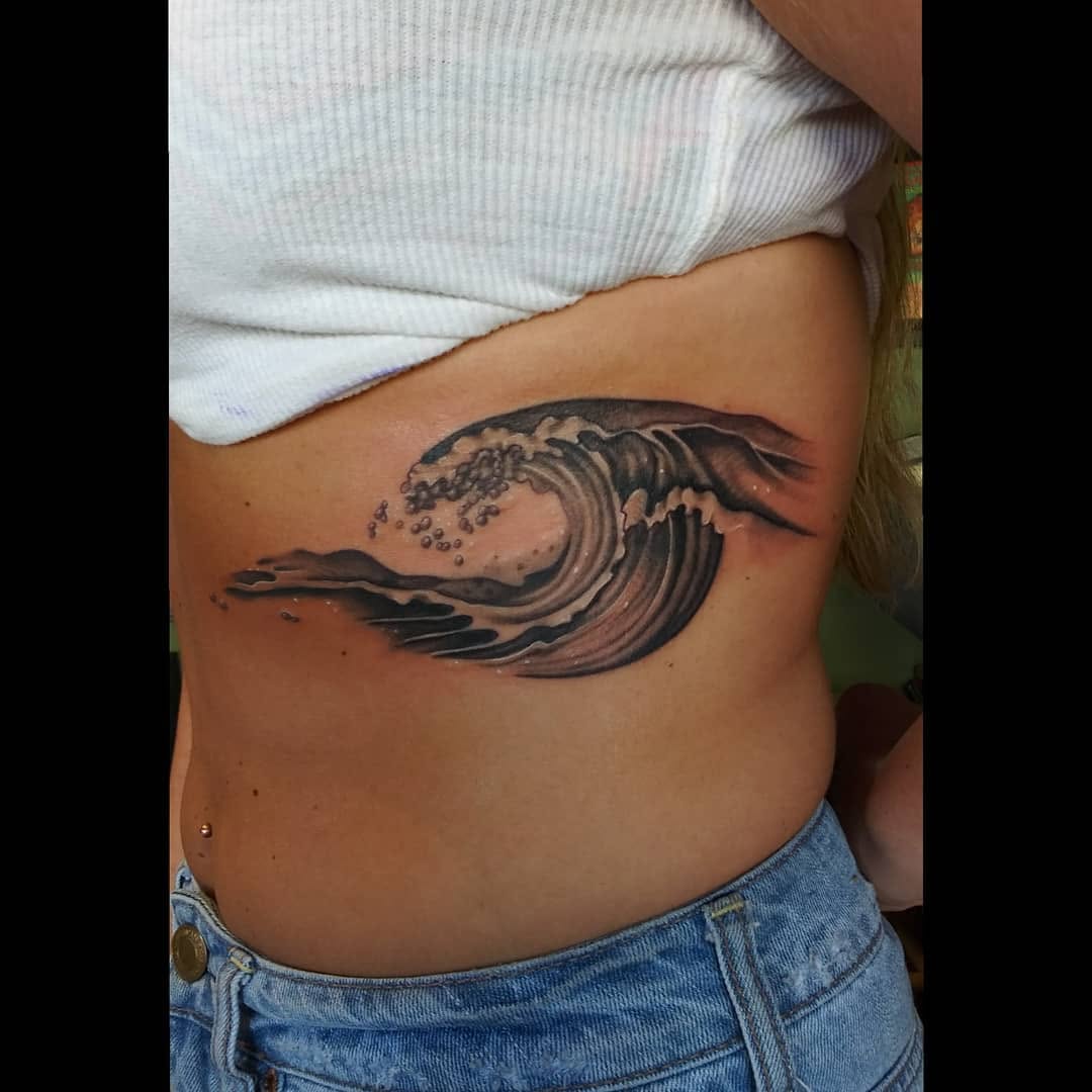 Tattoo by @dorroughtattooer — black_and_grey, realism
