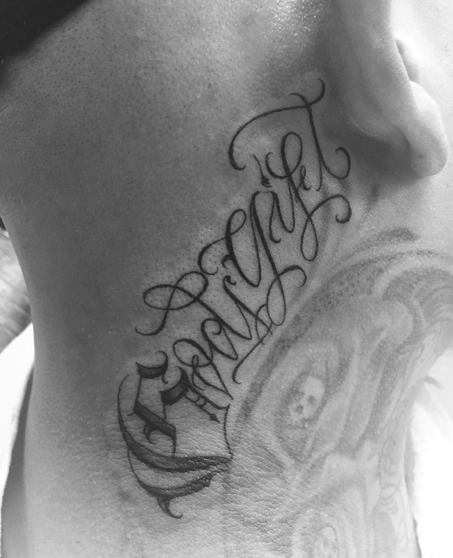 Tattoo by @jokertattoos — lettering_script