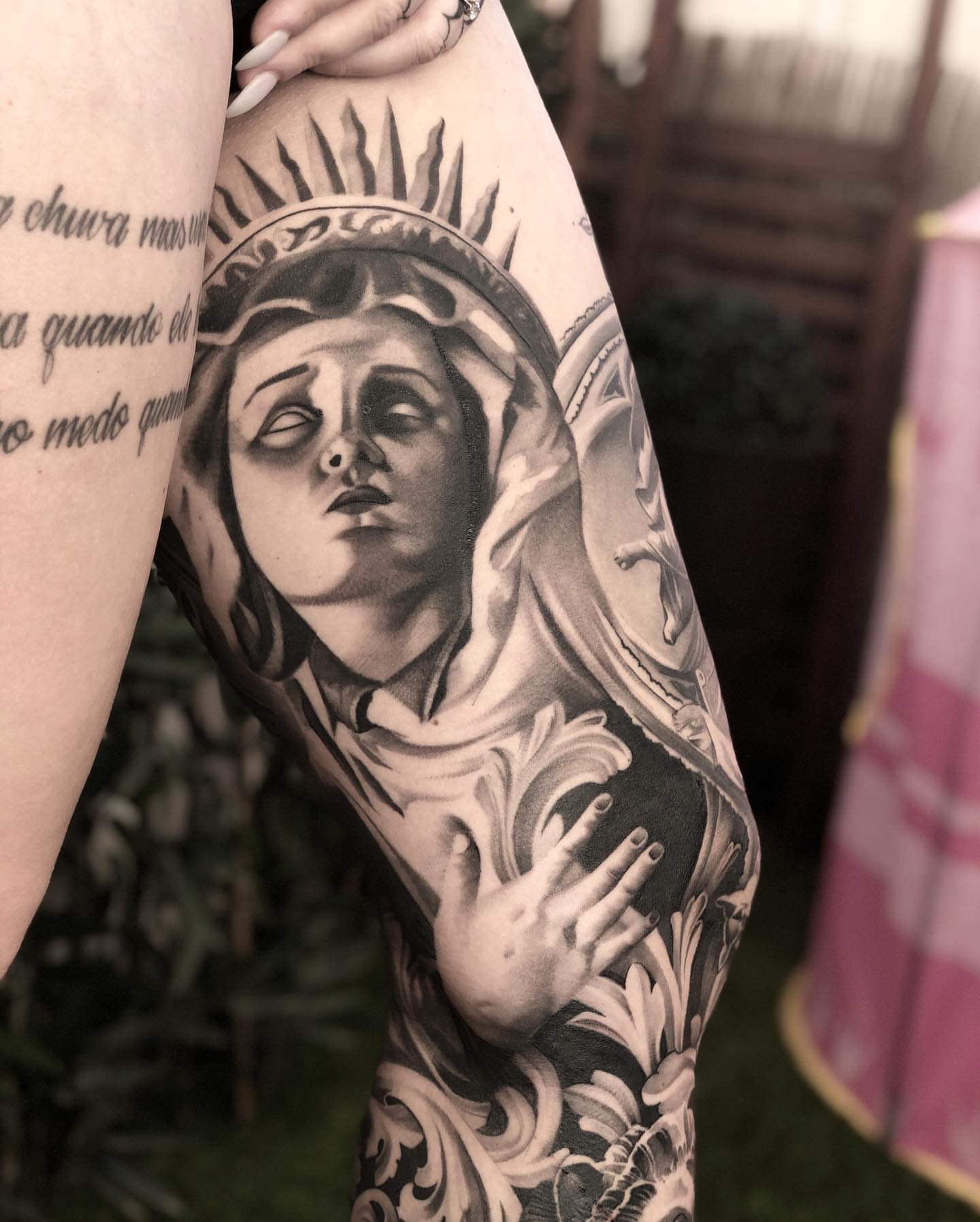 Statue of liberty realism tattoo on the forearm by Fábio Guerreiro