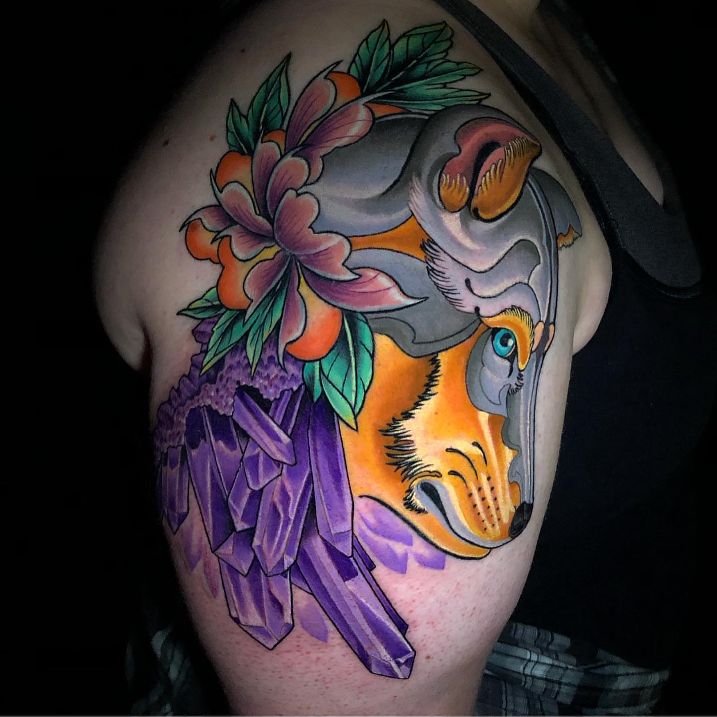 Tattoo by @justintattooart — new_school, realism
