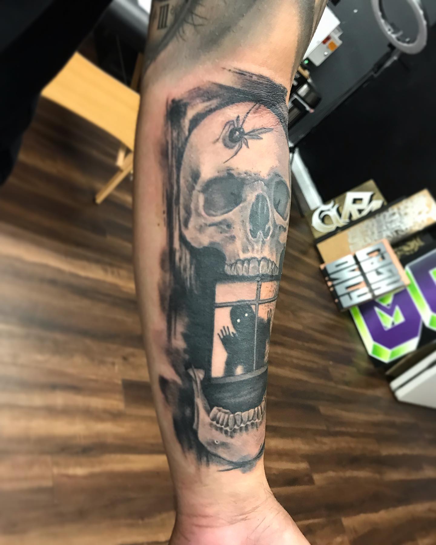 Tattoo by @jr_nunez — black_and_grey, realism
