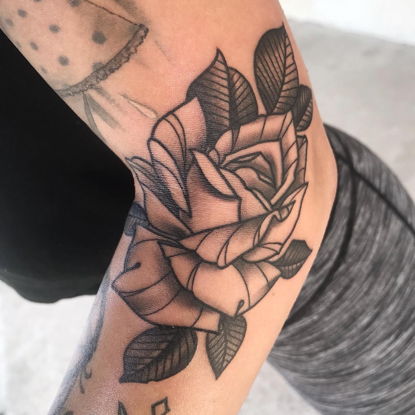 Tattoo by @emlectric_ — black_and_grey