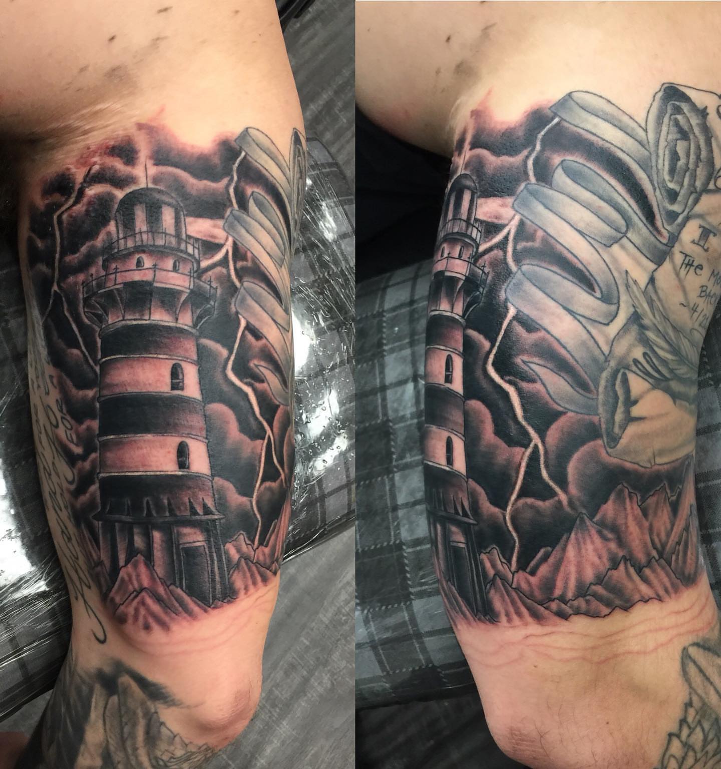 Tattoo by @iamricoinkk — black_and_grey, realism