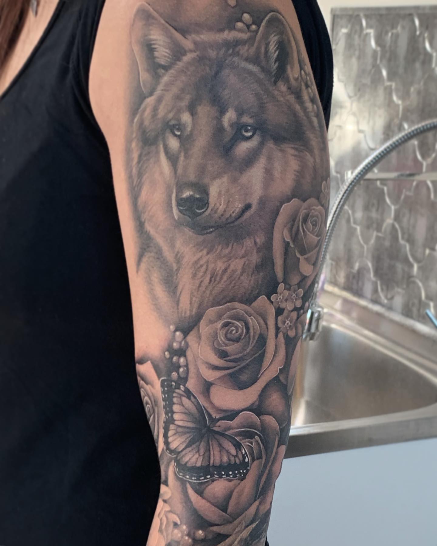 Tattoo by @missautumndancer — realism, black_and_grey