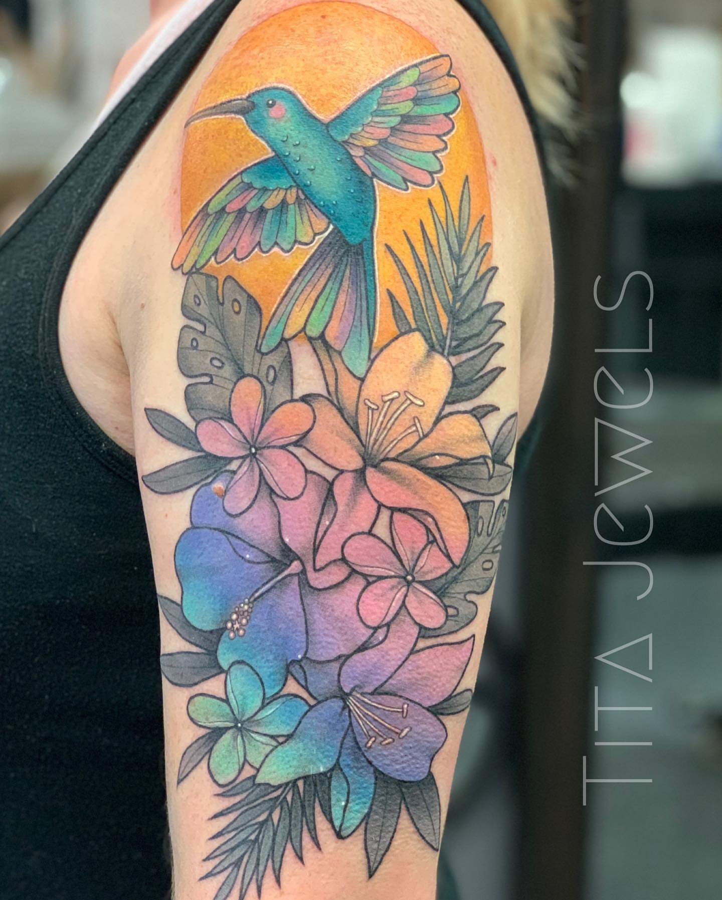 Tattoo by @titajewelstattoo — watercolor, realism