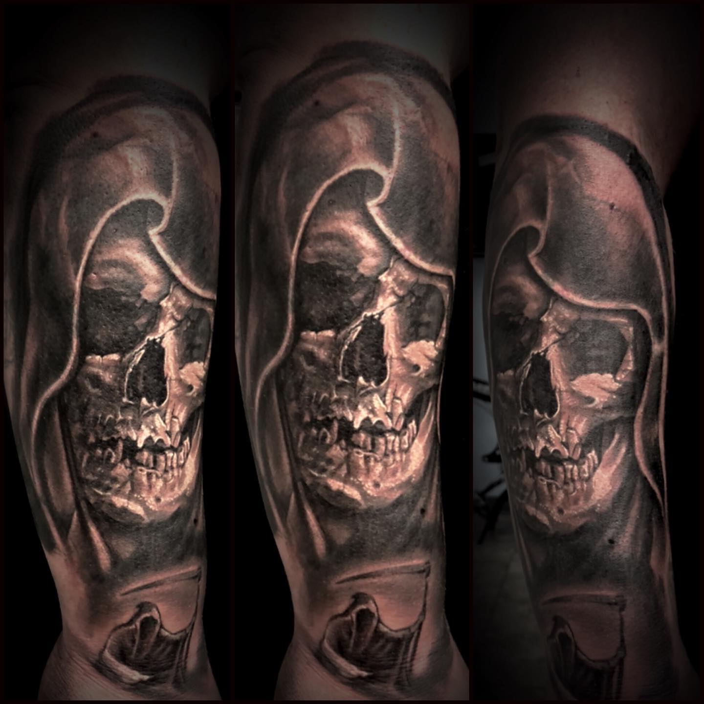 Tattoo by @lanceperlichtattoos — realism, dark_realism