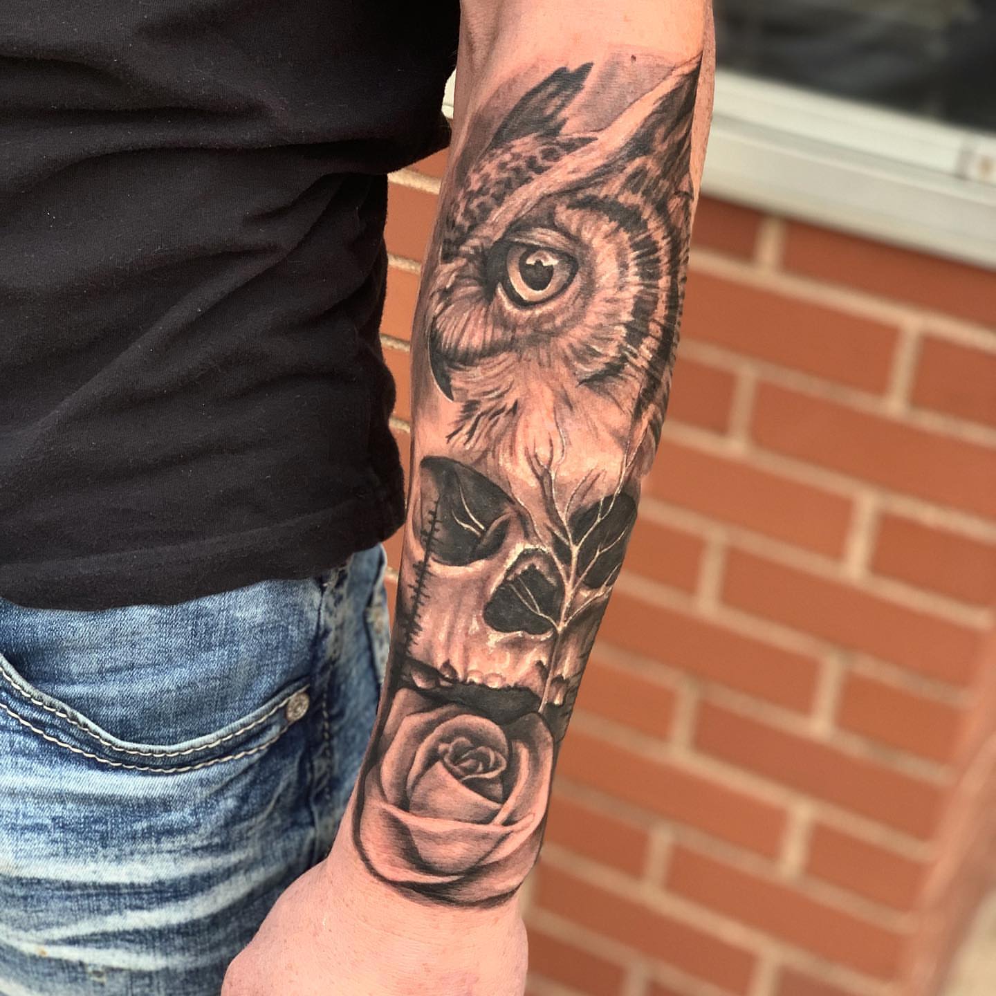 Tattoo by @bradbodenbendertattoos — realism, dark_realism