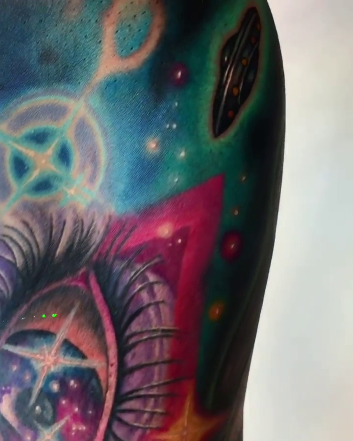 Tattoo by @sierracolt — realism, geometric