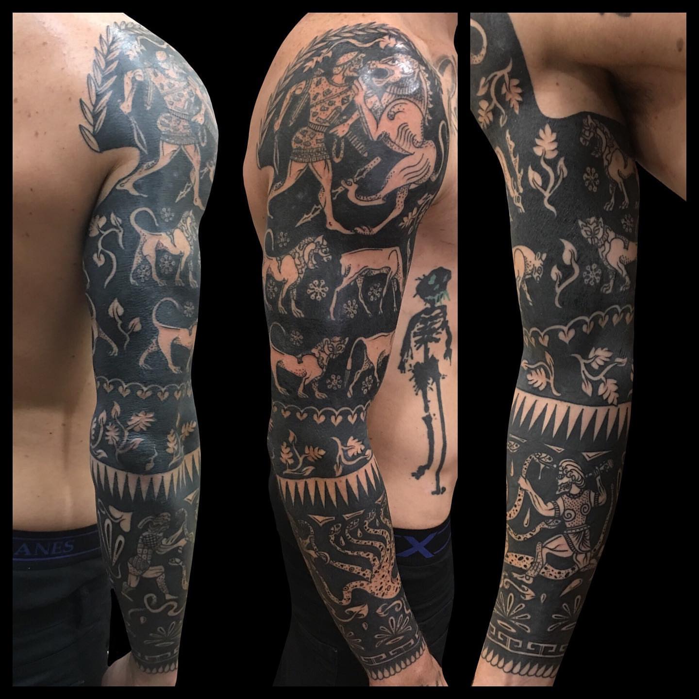 Tattoo by @chrisstuckertattoos — american_traditional, black_and_grey