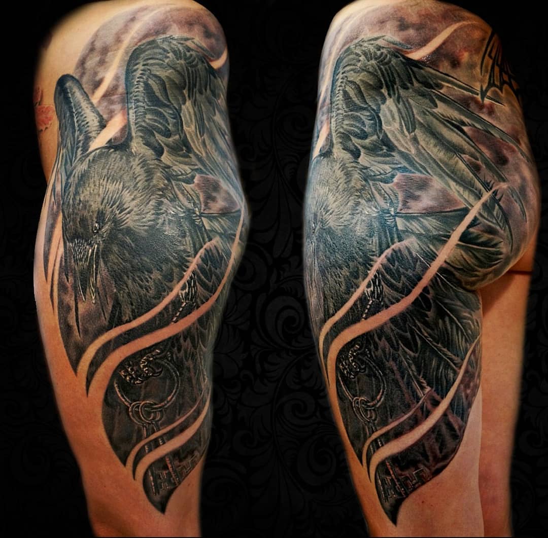 Tattoo by @ghostmantattoo — realism, dark_realism
