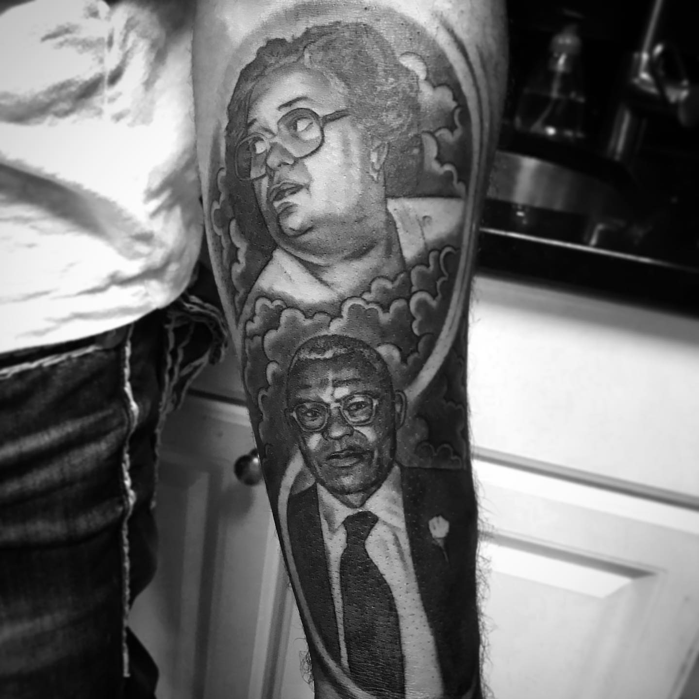Portrait realism tattoo on the forearm by π π π β π π π π