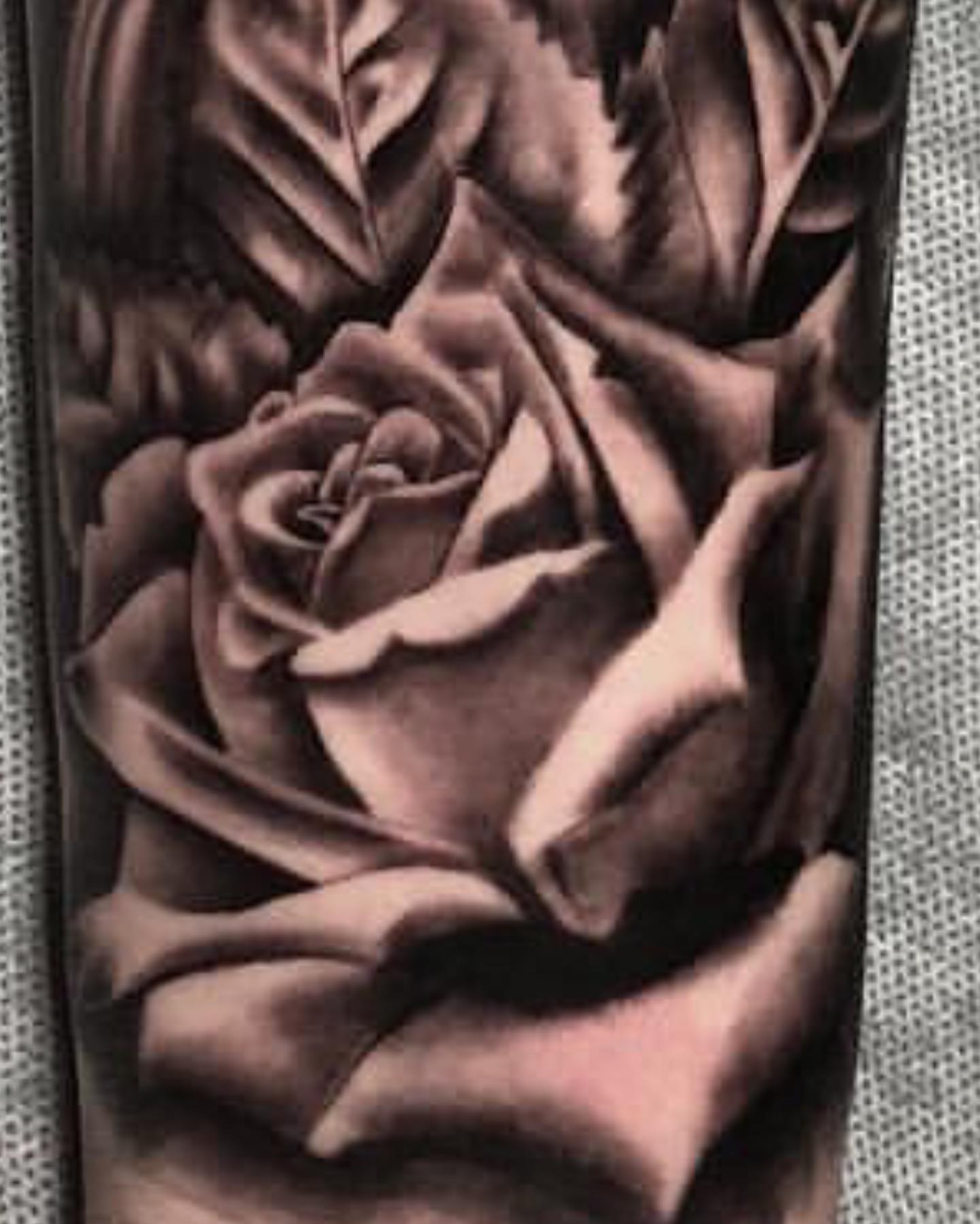 Rose black and grey tattoo on the forearm by Dalton King Pensacola Tattooer