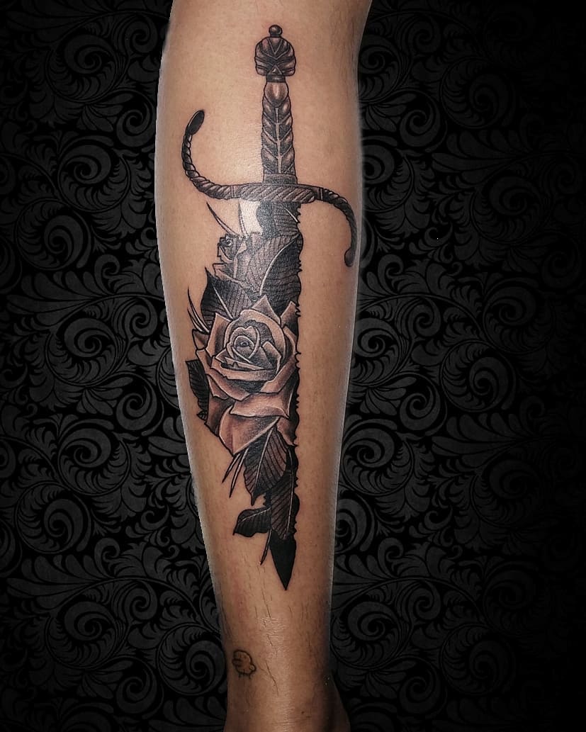 Tattoo by @ghostmantattoo — black_and_grey, realism