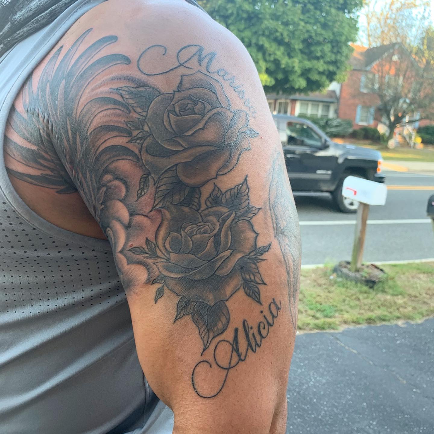 Tattoo by @rae__bies — black_and_grey, realism