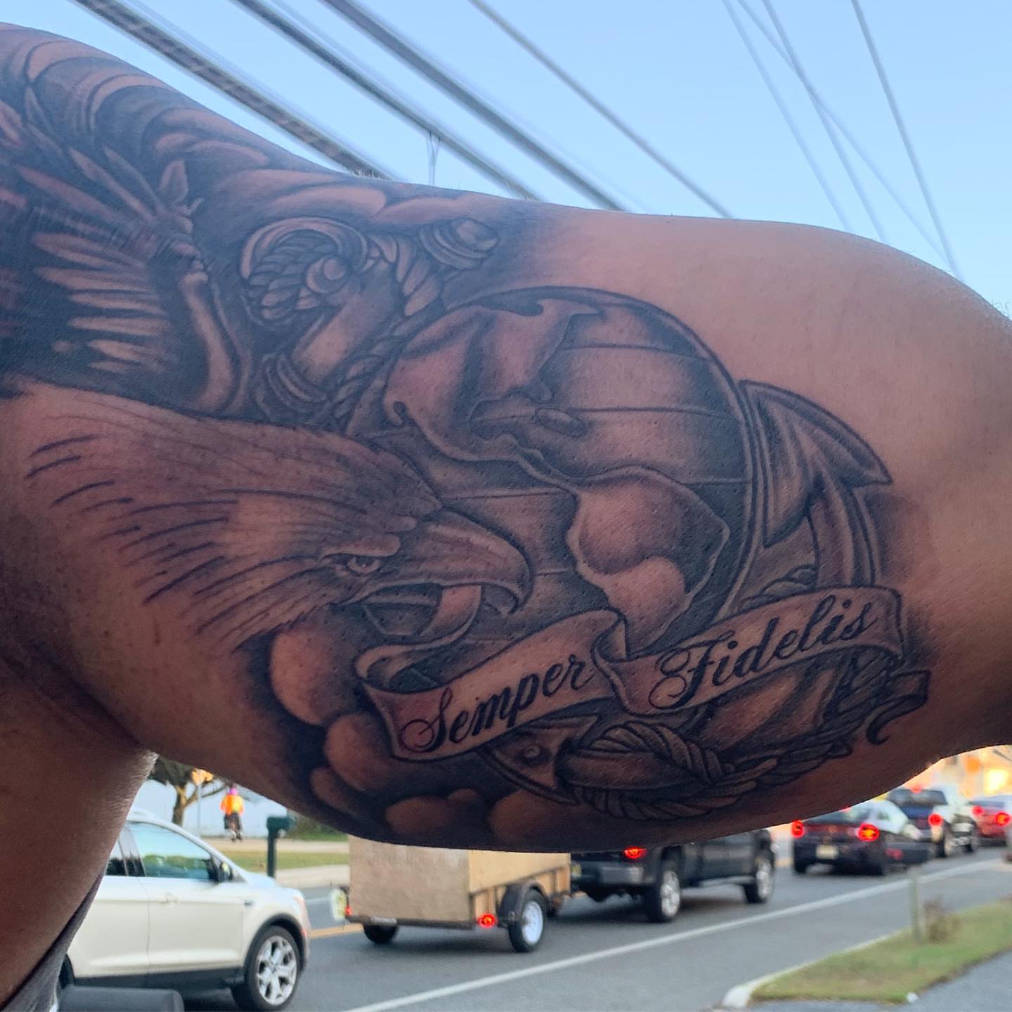 Tattoo by @rae__bies — american_traditional, black_and_grey