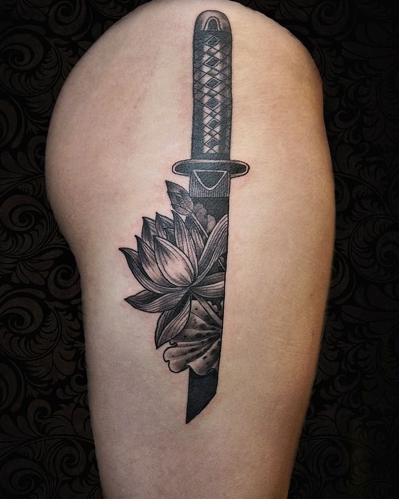 Tattoo by @ghostmantattoo — black_and_grey, realism