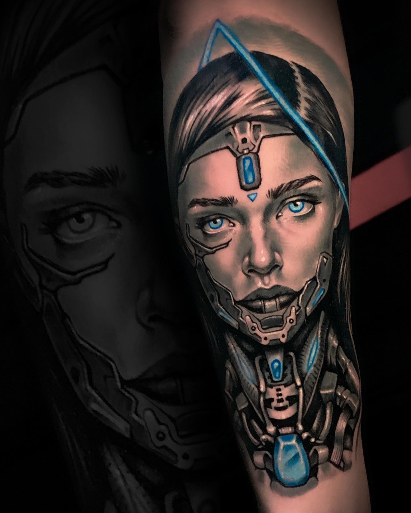 Tattoo by @dgtatts — realism, geometric