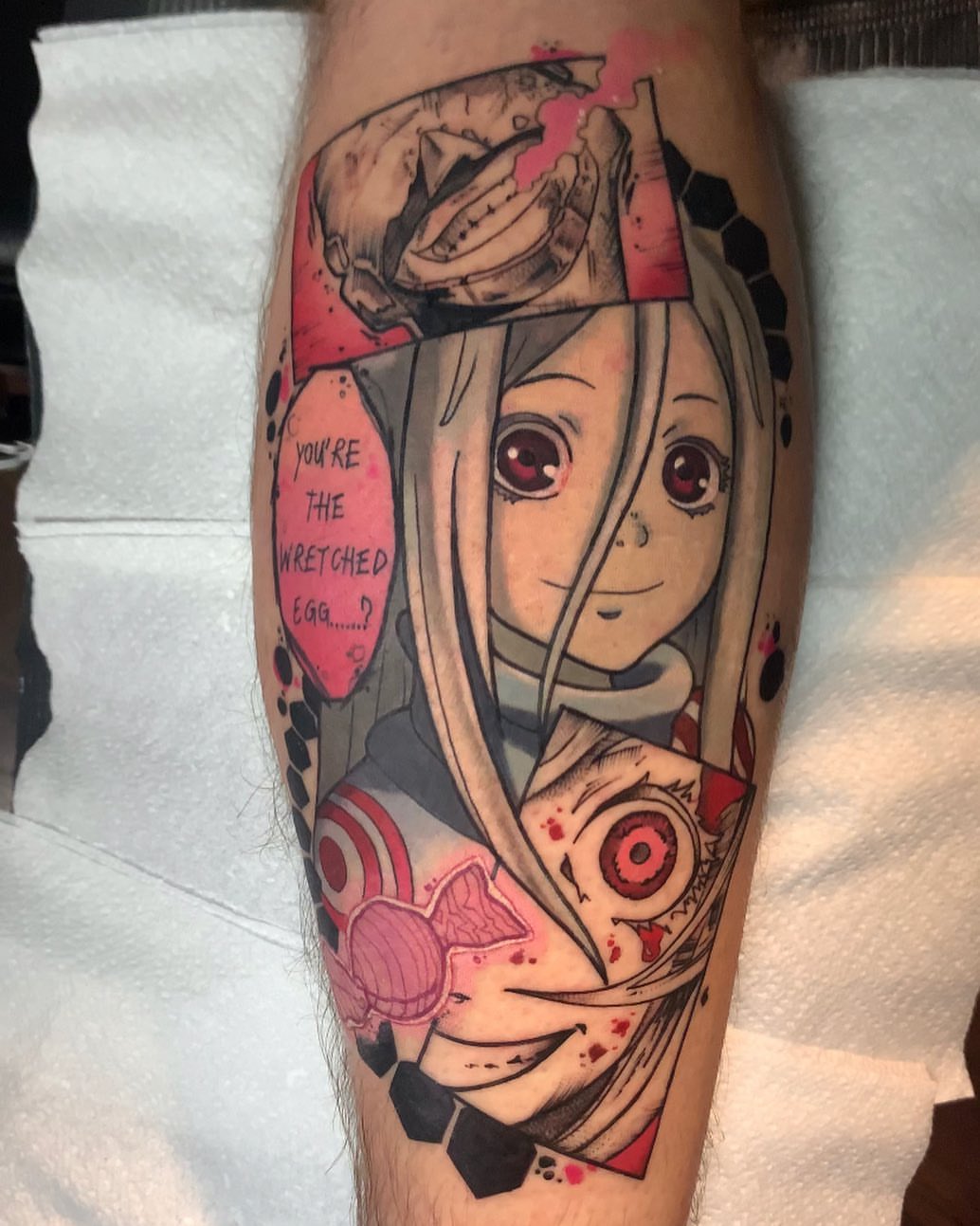 Tattoo by @karaxklenk — anime