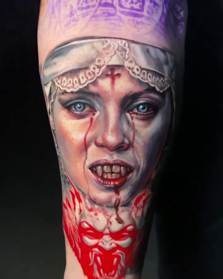Tattoo by @nikolaymertsalov — realism, dark_realism