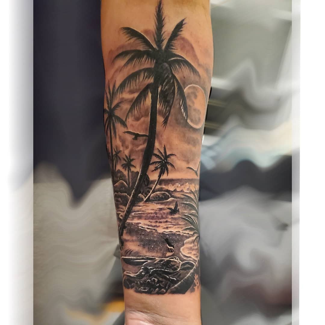 Tattoo by @jonnyriostattoo — black_and_grey, realism