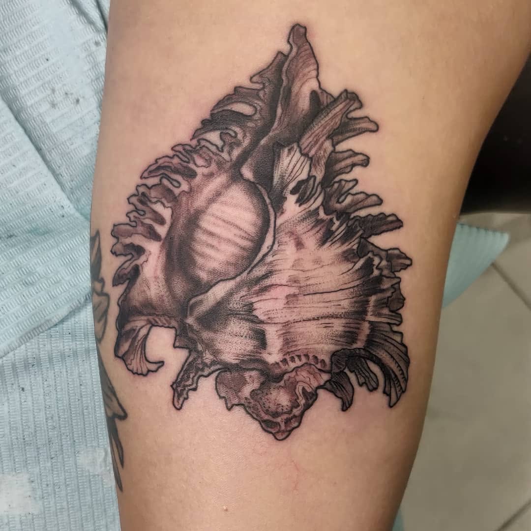 Tattoo by @jazihnotattoo — realism, black_and_grey