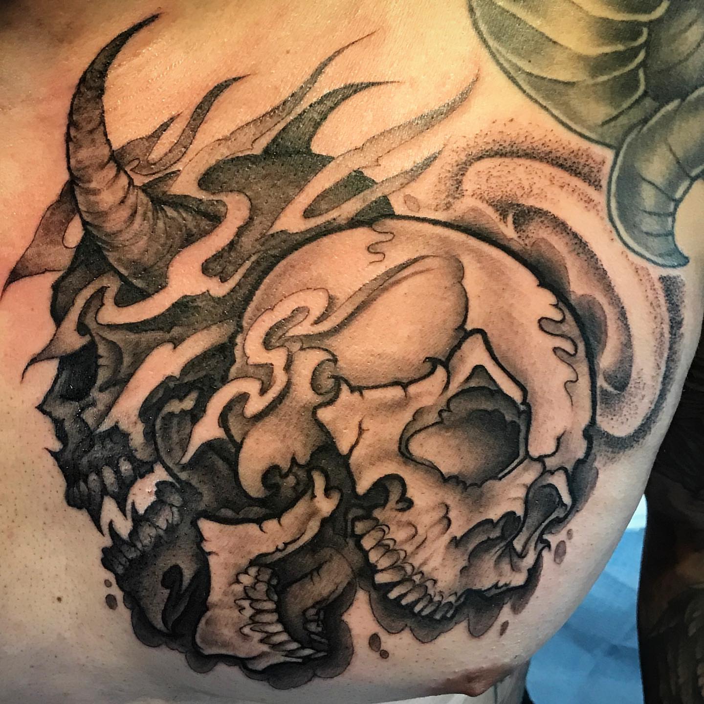 Tattoo by @estattoos — black_and_grey