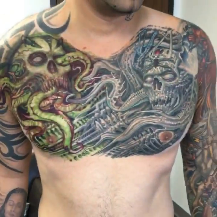 Tattoo by @shainesmithtattoo — dark_realism, blackwork