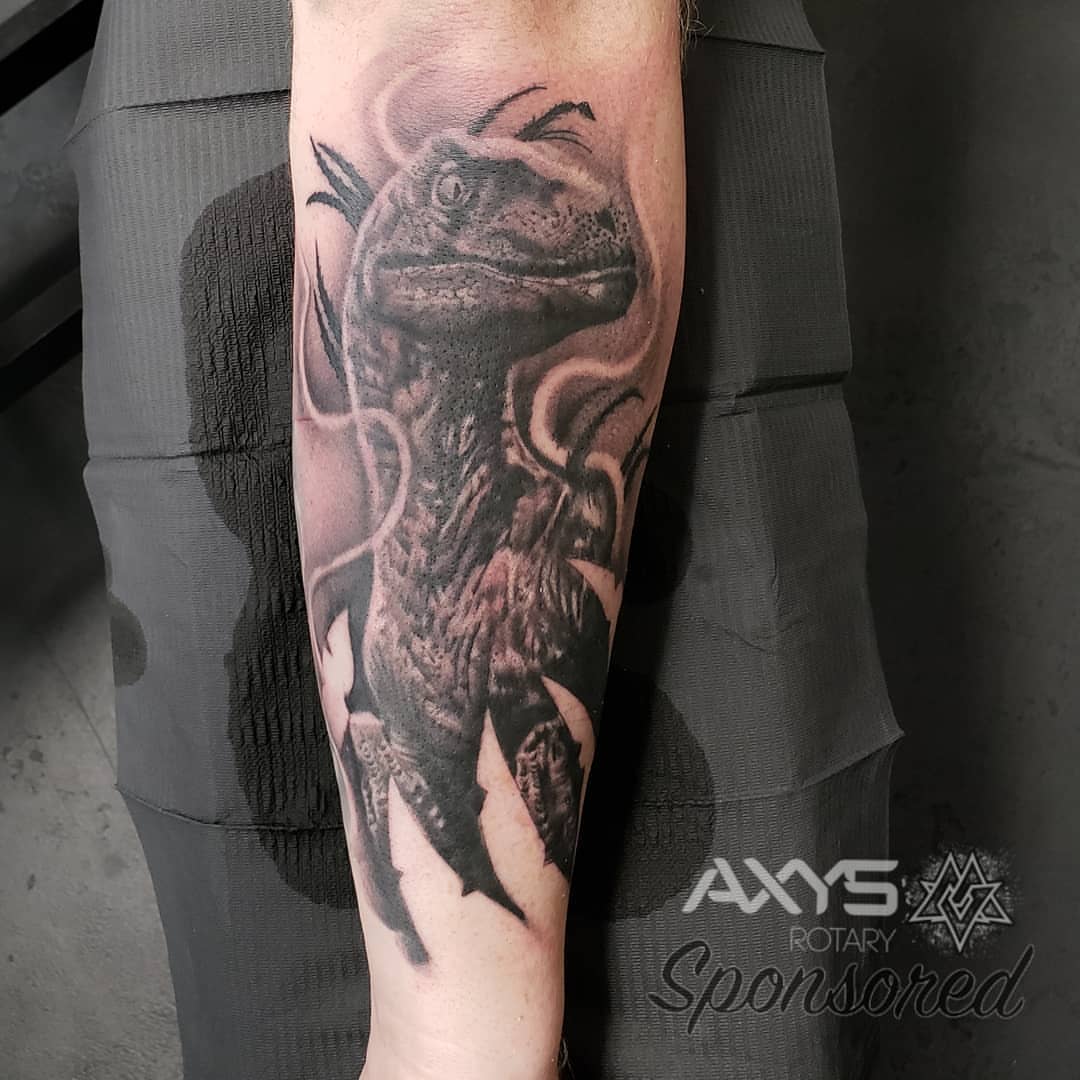 Tattoo by @shane_pstattoo — realism, black_and_grey
