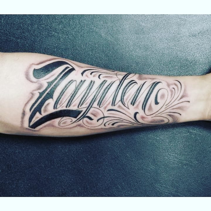 Tattoo by @kellykalani — lettering_script
