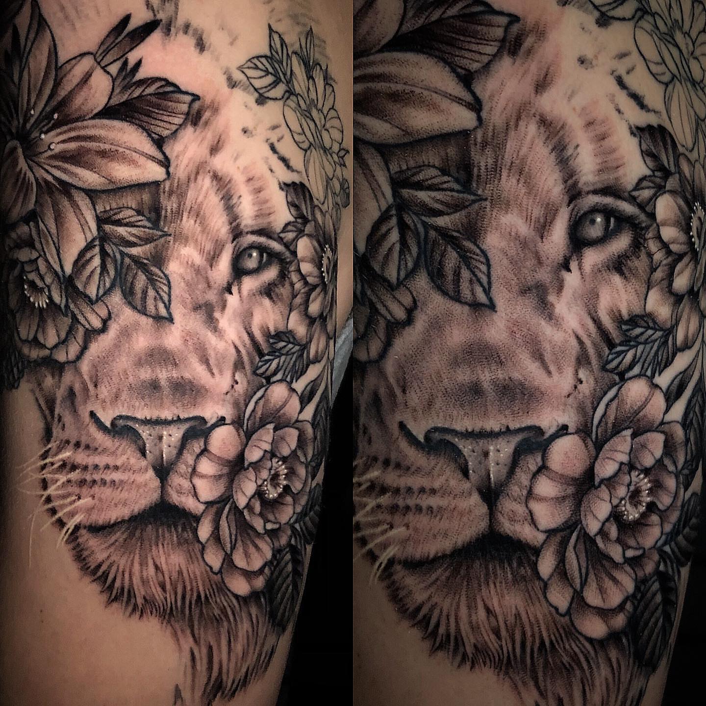 Tattoo by @justintattooart — realism, black_and_grey